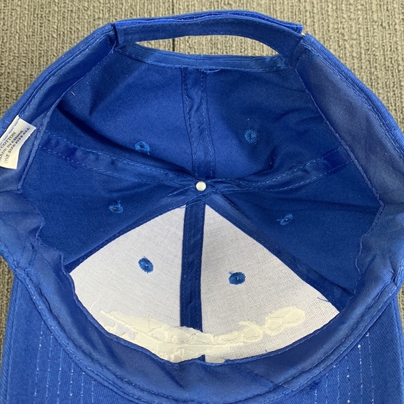 Pretzels Inc Baseball Hat Unisex OSFA Blue White Strapback Cap - Picture 12 of 13